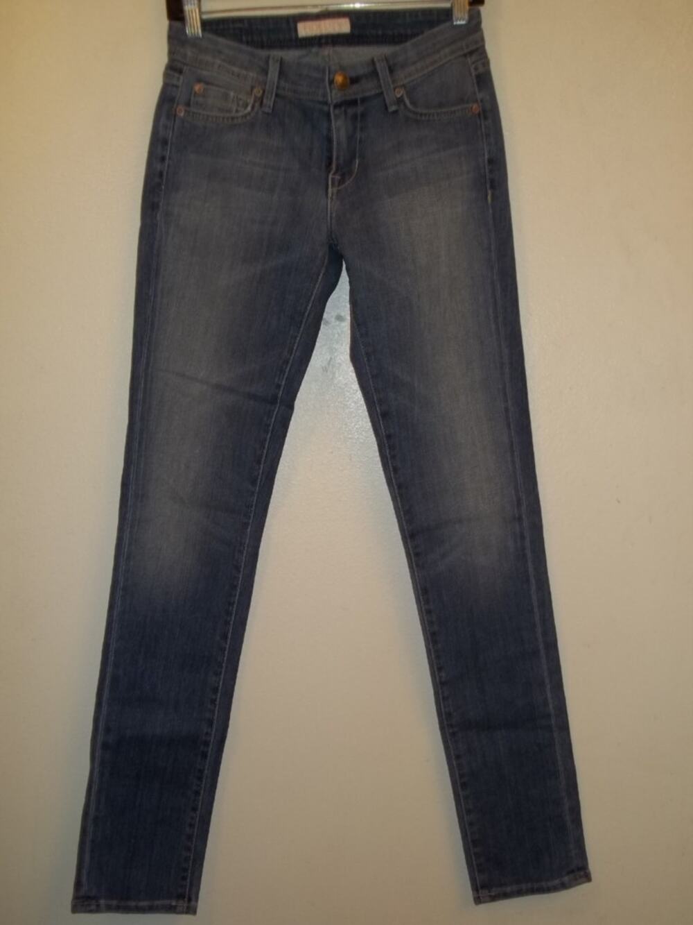Fidelity Calypso Blue Denim SCOOP Low Rise Skinny Jeans 26 NWT